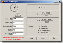 Power and Torque
